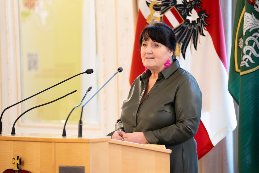 Landeshauptmann-Stellvertreterin Manuela Khom betonte bei ihrer Rede beim FairYoungStyria-Preis des Landes